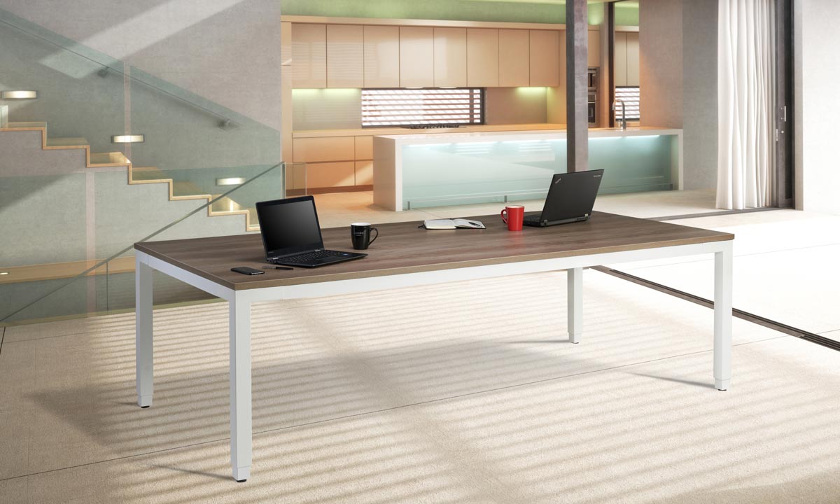 Lavoro Collaborate height adjustable standing meeting sit-stand table