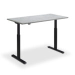 Zohn Kompakt Standing Desk Black Frame Concrete Desktop1200x1200