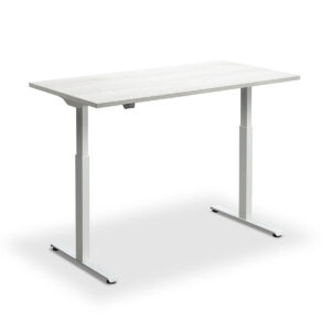Zohn Kompakt Standing Desk White Frame Cascina Pine Desktop1200x1200