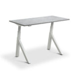 Zohn Modal Standing Desk White Frame Concrete Desktop1200x1200